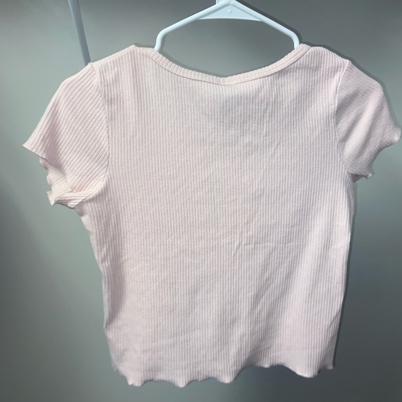 ribbed pink crop top - Picture 5 of 5